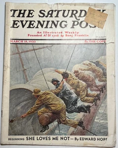 SATURDAY EVENING POST  March 18 1933  FISCHER / Coca Cola Ad / FITZGERALD STORY - Picture 1 of 7