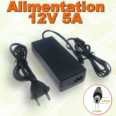 SK87 611# Alimentation à découpage 220 / 12V 5A 60W
