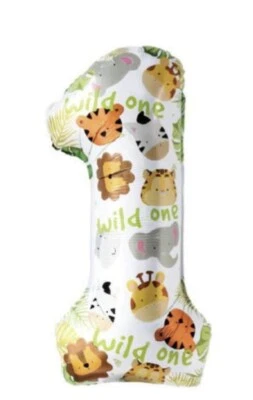 UNIQUE First Birthday 34” Wild One Foil Balloon