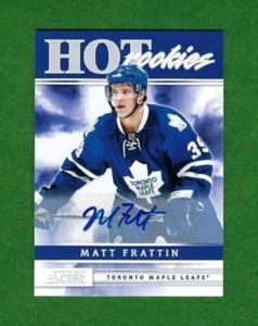 2011 12 Score Matt Frattin Hot Rookies RC Auto Toronto Maple Leafs #542 - Picture 1 of 1
