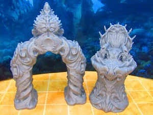 Merfolk Underwater City Entryway and Throne Scenery Scatter Terrain Props - Foto 1 di 6