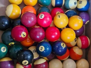 Replacement Vintage Billiard Pool Ball 2 1/4" Standard Regulation Buyers Choice - Picture 1 of 48