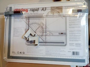 rOtring Rapid A3 Drawing Board in College Case - Picture 1 of 9