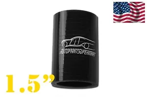 4PLY Silicone Straight Coupler Hose Coupling ID = 38mm 1.5" 1 1/2" Black - Bild 1 von 5