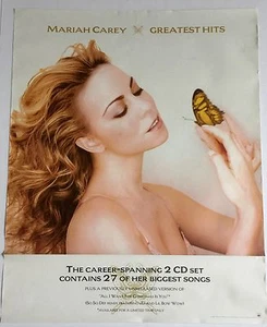MARIAH CAREY ~ RARO PÓSTER DE LANZAMIENTO DE ÁLBUM PROMOCIONAL ORIGINAL VINTAGE - Imagen 1 de 1