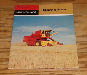 Original 1970 New Holland Mähdrescher Verkaufsprospekt 975 985 995 - Bild 1 von 2
