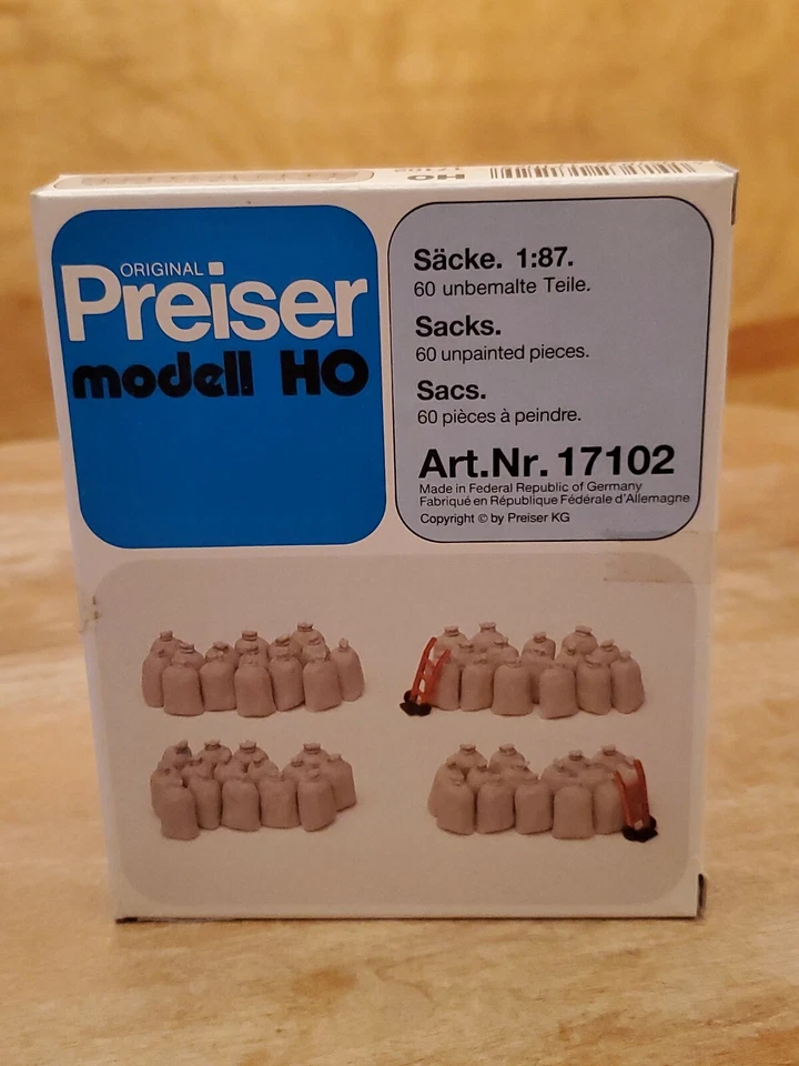 PREISER #17102 Sacos 60 piezas HO NUEVO Foto 1 de 1