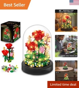 Romantic DIY Flower Bouquet Building Blocks with LED Light - Perfect Gift Set - Picture 1 of 11