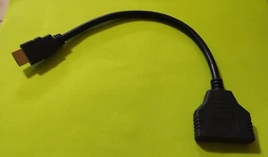 HDMI Splitter Cable 1 Week Delivery Adapter Converter - Picture 1 of 1