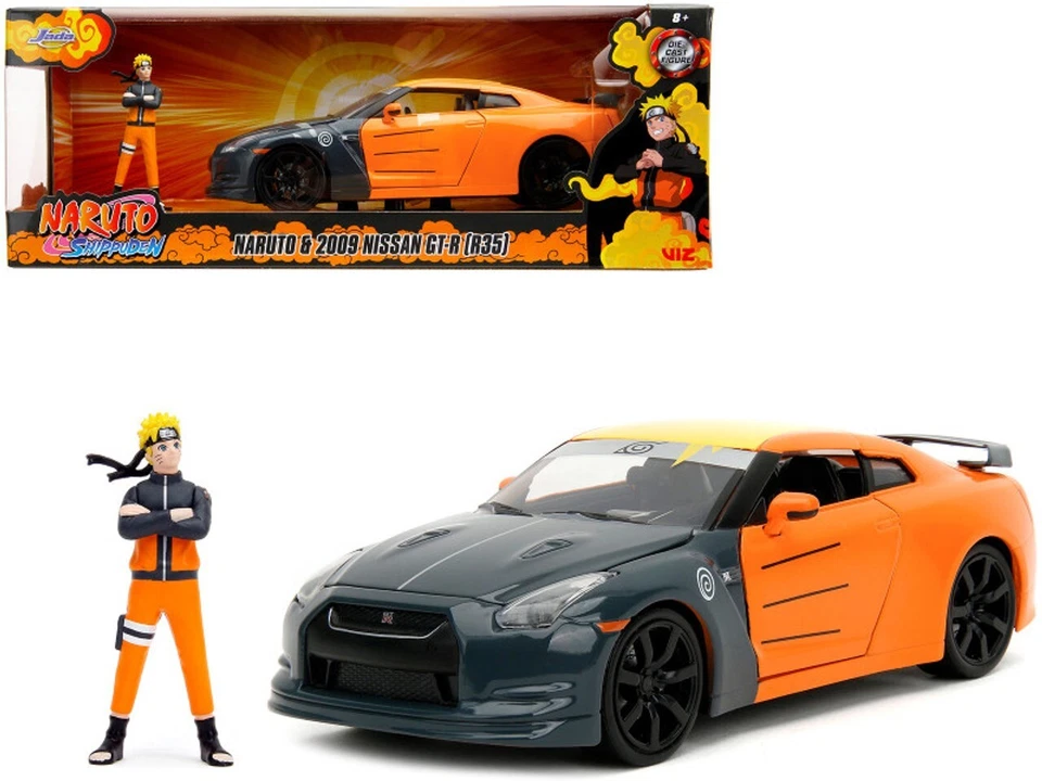 JADA TOYS 1/24 - NISSAN SKYLINE GT-R - WITH NARUTO FIGURE - 2009 33691OR