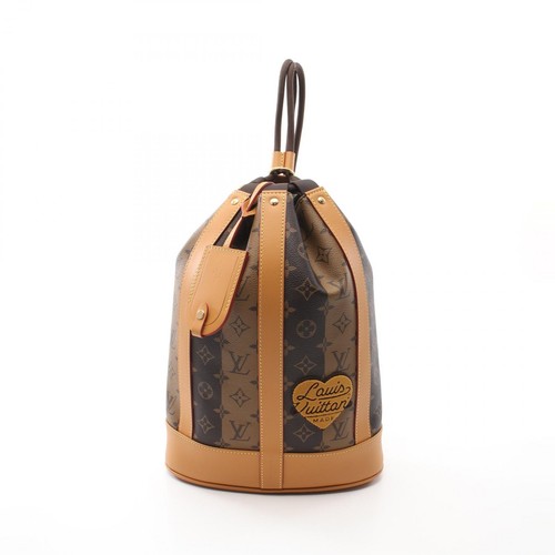 LOUIS VUITTON（LV） Borsa a tracolla Louis Vuitton x NIGO Randonnee M45968 monogramma righe marrone usata