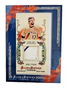 Mini reliquia enmarcada Allen & Ginter Todd Helton 2011 AGR-THE Colorado Rockies - Imagen 1 de 2