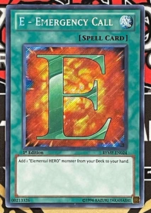 Yugioh! E-Emergency Call Secret Rare 1st Edition Lightly Played RYMP-EN024 - Picture 1 of 2