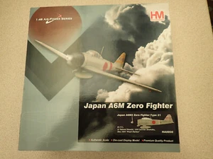 Hobbymaster HA8808 1:48 Japan A6M2 Zero Type 2I Lt Takumi Hoashi Factory Sealed - Picture 1 of 16
