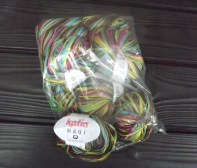 Katia Maui, 100% algodón, 10 bolas, 500 gr. 85m/92 yardas. cada uno, col. 105 Foto 1 de 2
