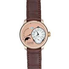 F.P. Journe Octa Lune 42mm 40300 Rose Gold Moon Phase Men's Watch Leather Strap