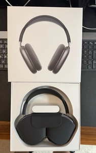 NEW - Apple AirPods Pro Max Headphones (MGYH3AM/A) - Space Gray + Case - Zdjęcie 1 z 6