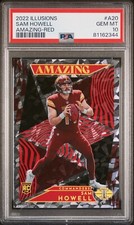 2022 Panini Illusions #A20 Sam Howell Astounding Red 25/75 PSA 10 Rookie Card RC