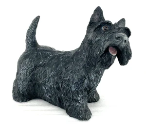 "Estatua/escultura de perro Terrier escocés grande realista de colección 14" L x 11"" T" - Imagen 1 de 11