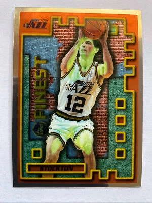 1995-96 Topps Finest Mystery Finest JOHN STOCKTON Utah JAZZ #M29,  HOFer - Image 1 of 2