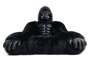Gorilla Inflatable Luxury Sofa Furry Furniture for Lounging, Gaming, Movie Night - Picture 1 of 69