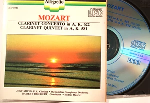 Mozart "Klarinettenkonzert/Klarinettenquintett" (CD) Sehr guter + Zustand kostenloser Versand - Bild 1 von 5