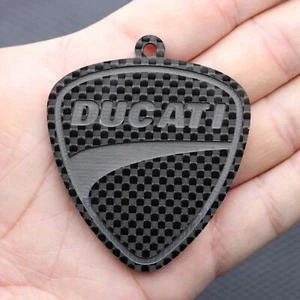 DUCATI 100%Carbon Fiber Automobile motorcycle Keychain Keyring Personalized gift - Picture 1 of 16