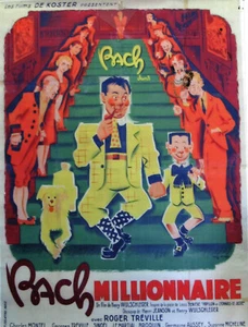 BACH MILLIONNAIRE-1933 -BACH-H.WULSCHEGER- 120X160 cm-ENTOILEE/ON LINEN - Picture 1 of 1