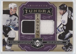 2007 Artifacts Tundra Tandems Metallic Purple Vincent Lecavalier Brad Richards