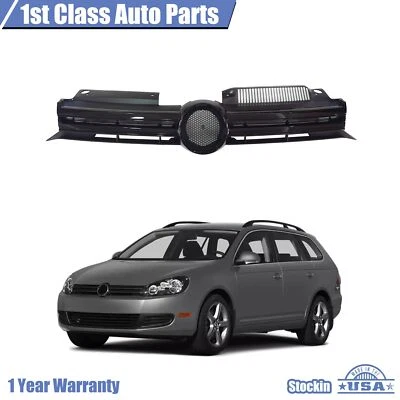 Front Sport Black Grille For 2011 2012 2013 2014 Volkswagen Jetta Sedan Foto 1 de 4