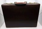 Franzen Briefcase Brown Genuine Leather Working Combination Lock