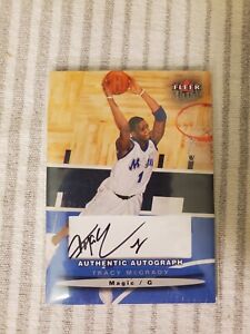 2003-04 Fleer Ultra Signatures Tracy McGrady Magic HOF Auto /350 Autograph Ssp 