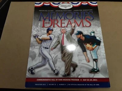Hall Of Fame Baseball Magazine 2011 Memories And Dreams Commemorative Program - Image 1 of 4