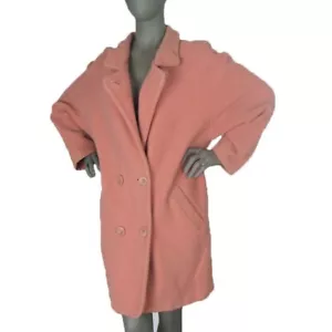 Vintage 60s Steilmann Coat Size: 8, Soft Peach Wool Welted Pockets Germany, Mint - Picture 1 of 13