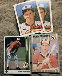 Brady Anderson Rookie Baseball Cards-Baltimore Orioles