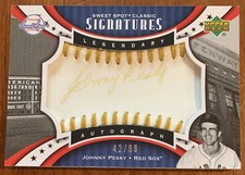 Johnny PESKY🔥2007 UD Sweet Spot Classic Signatures AUTO #SPS-JP 42/99 NM📈