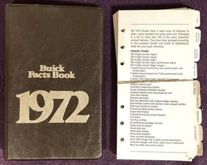 1972 Buick Facts Book dealer salesmans pocket reference all models GS Opel 72 GM - Picture 1 of 4