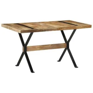 Esstisch 140x70x76 cm Raues Mangoholz - Bild 1 von 11