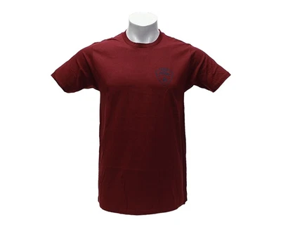 NEW Nixon Badge Men's Burgundy Printed Short Sleeve T-Shirt S2805-234 MSRP $25 - Image 1 of 2