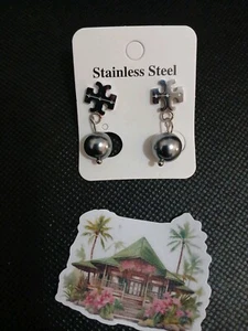 stainless steel earrings women - Picture 1 of 2