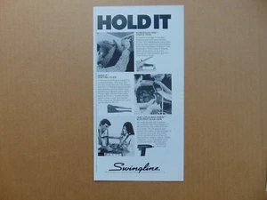 1973 SWINGLINE Staple Gun Glue Gun Rivet-It vintage art print ad  - Picture 1 of 1