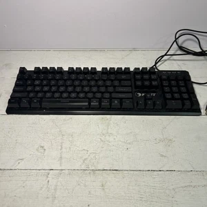 Npet K10 Gaming Keyboard Usb Wired Floating Keyboard, Quiet Ergonomic Mechanical - Picture 1 of 7
