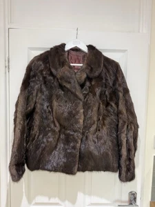 50er Jahre Stil kurzer Echtfell Vintage Boho braun Mantel - 10 - Bild 1 von 12