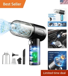 USB Wiederaufladbarer Multifunktionsstaubsauger für mühelose Tierhaarreinigung - Bild 1 von 8