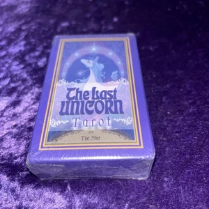 The Last Unicorn Tarot Cards, Playing Game Card, 80s Nostalgia Vintage Cartoon - Picture 1 of 2