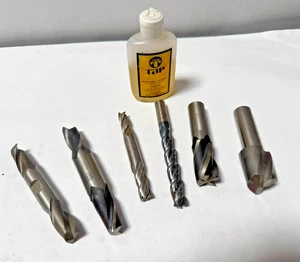1/2" - 1.25" HSS Cobalt End Mills 2-4 Flutes Bridgeport Machinist Tool Bits 6Pcs - Picture 1 of 10