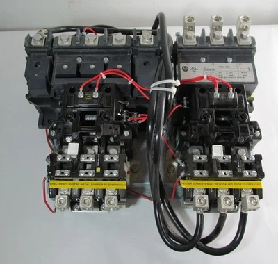 ALLEN BRADLEY 520F-EOB SERIES B 2-SPEED CON VAR TORQUE MOTOR STARTER SIZE 4 Foto 1 de 4