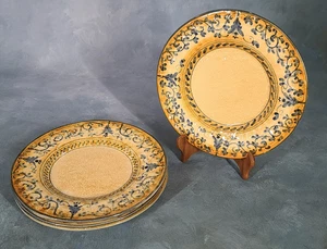 Rare Vietri Francesca Orange Blue Ceramic Dinner Plate 11.5" Italy - Picture 1 of 14