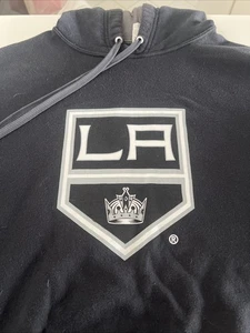LA Kings Black Hooded Sweatshirt Vintage Logo 3XL - Picture 1 of 1