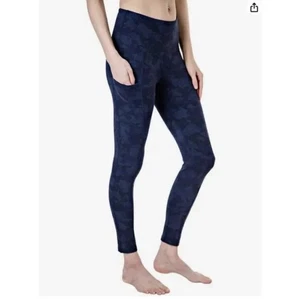 Leggings Yoga Tuff Athletics Nero Mimetico Taglia Media. Cucitura interna 27 pollici - Foto 1 di 6